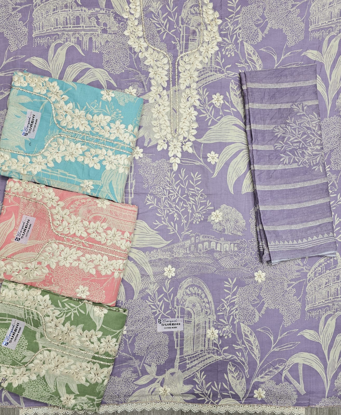 Surbhi by Sargam Cambric Printed Designer Salwar Suit Suppliers In India